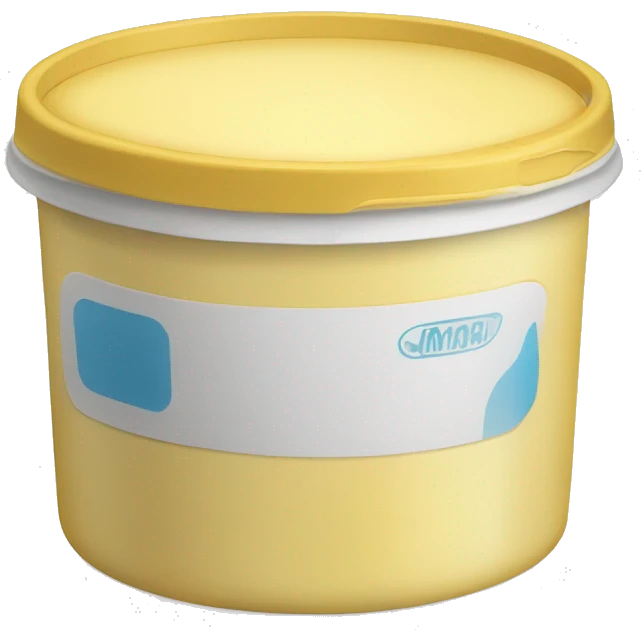 plastic container of margarine emoji
