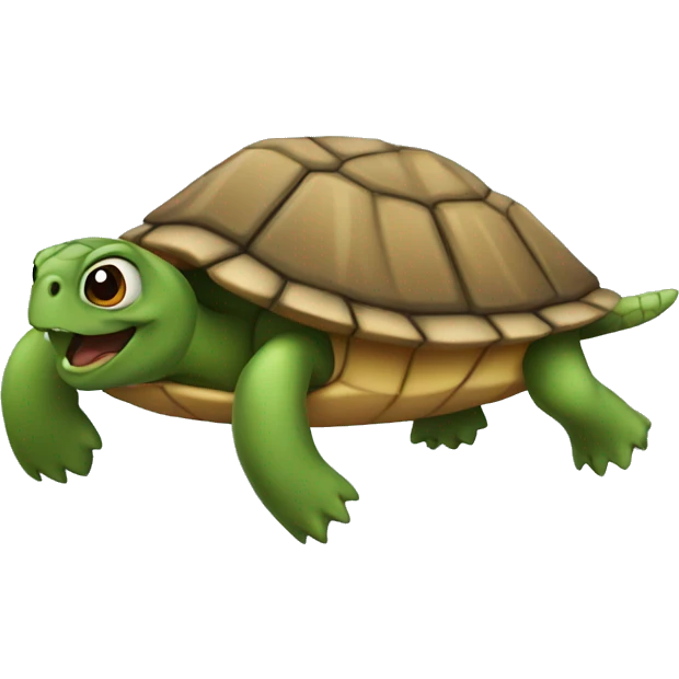 fast turtle emoji