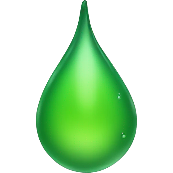 green drop emoji