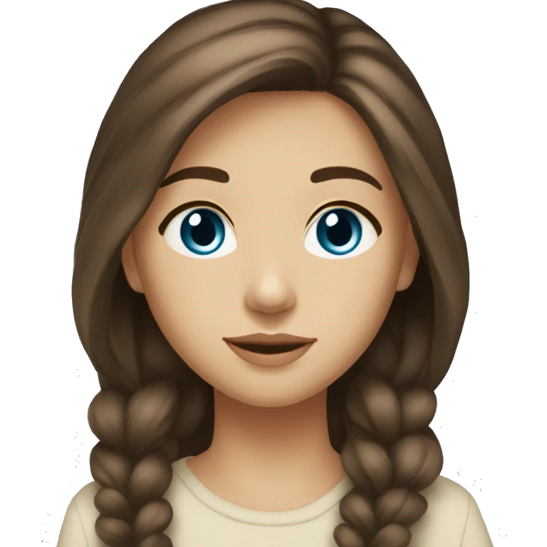 cold brown hair blue eyes light medium yellowtone skintone emoji