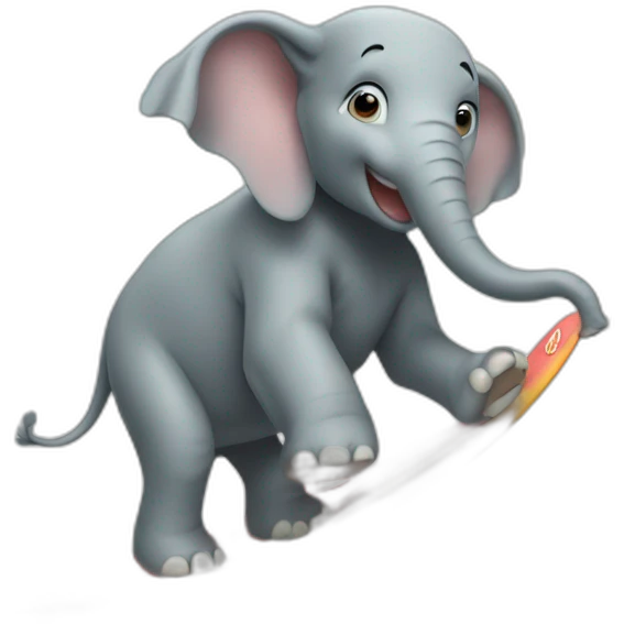 elephant qui surf emoji