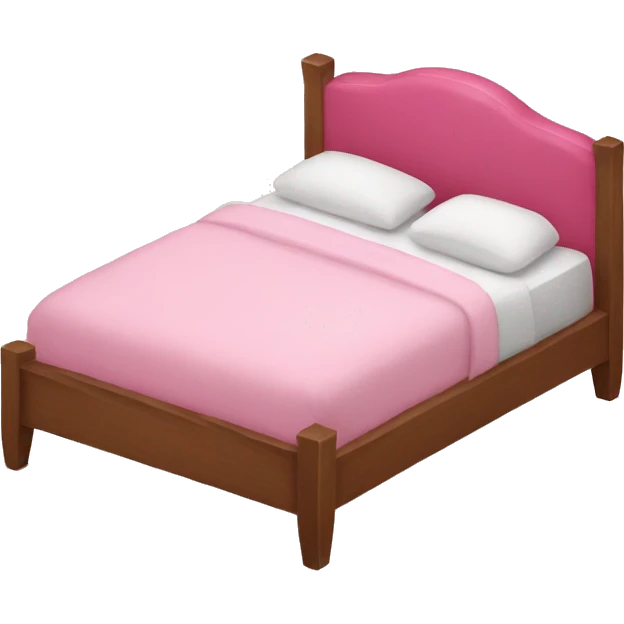 Pink bed emoji