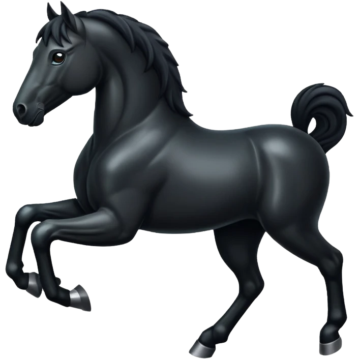Black horse  emoji