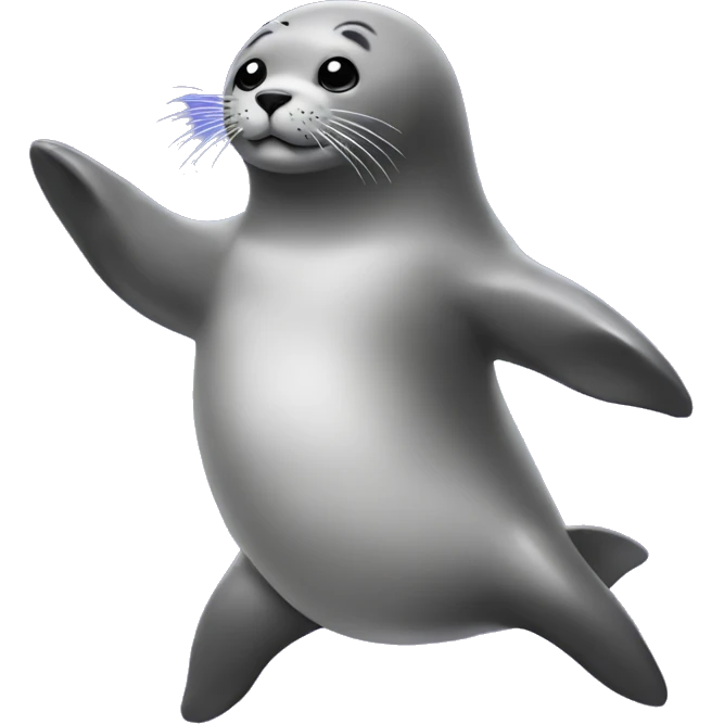 a seal dancing with a disco costume on emoji