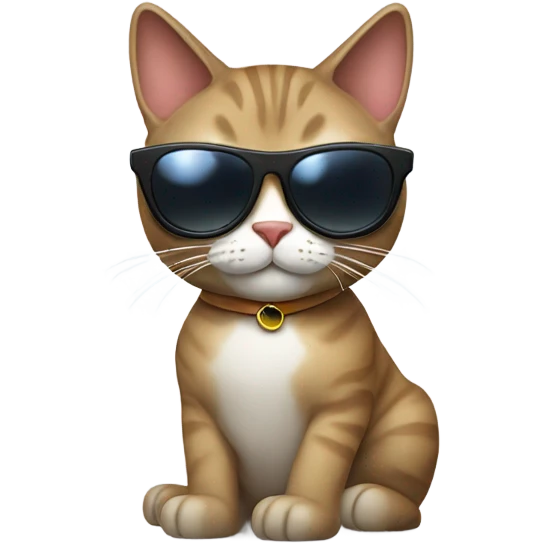 Cat with sunglasses emoji