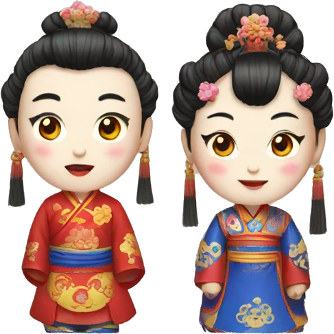 Beijing opera characters emoji