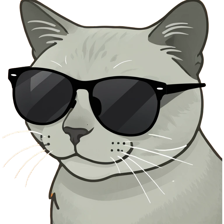 Cat with sunglasses emoji