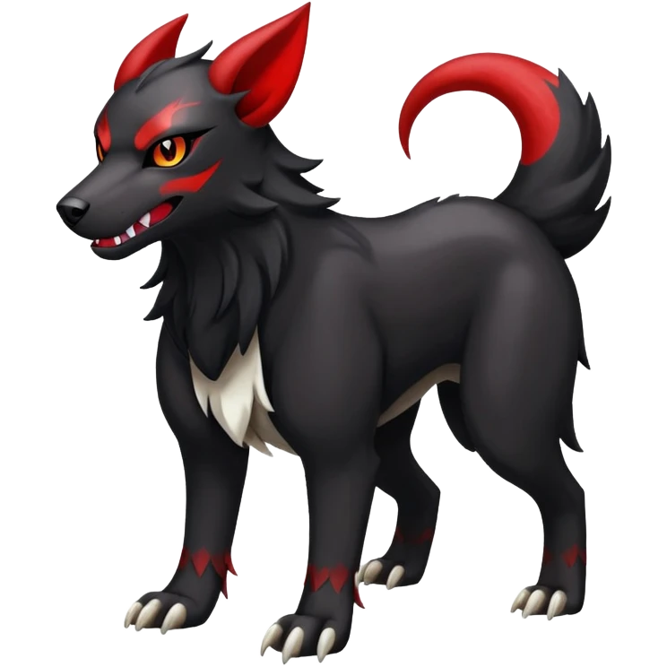 Houndoom-Poochyena-Pokémon-Fakémon-hybrid-creature emoji