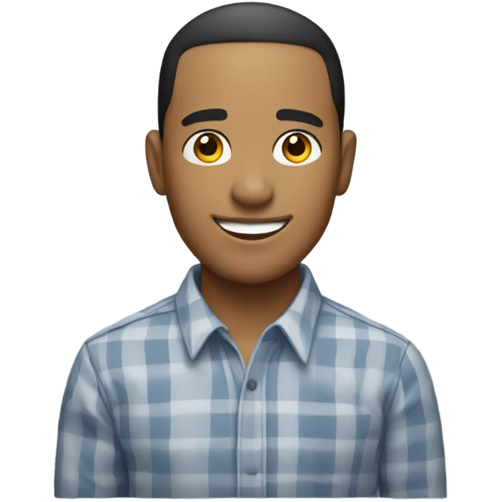 smiling light-skinned male in shirt emoji