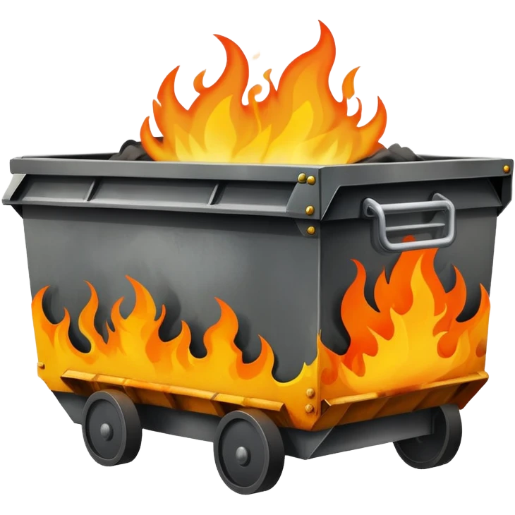 Dumpster fire  emoji