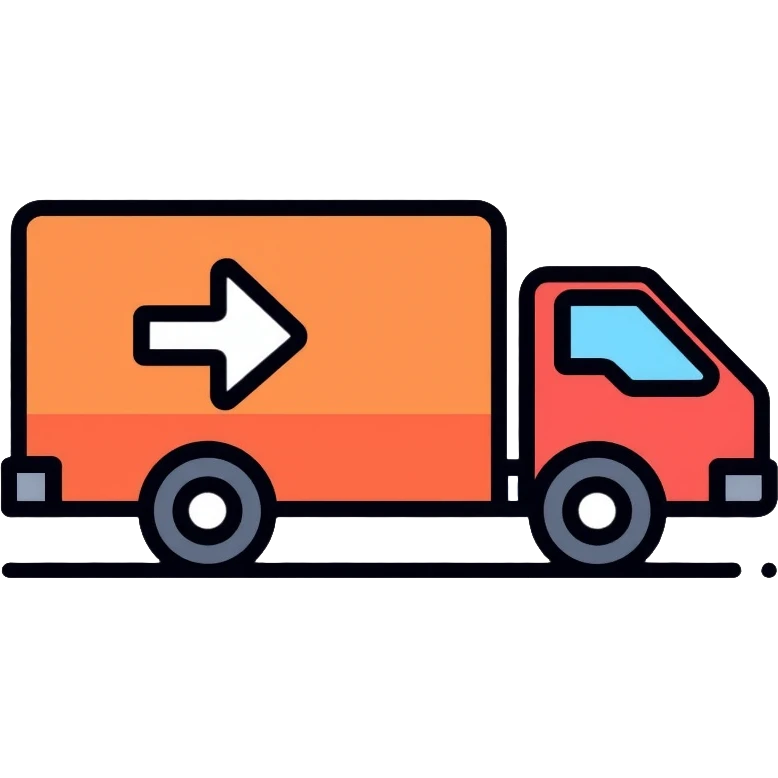 Logistics company logo with truck and arrow symbol for IMLogistics emoji