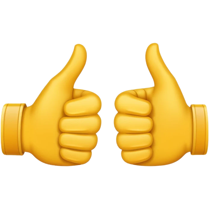 thumbs up and down emoji