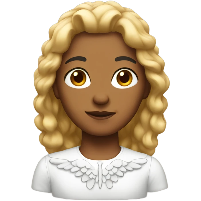 Realistic angel emoji
