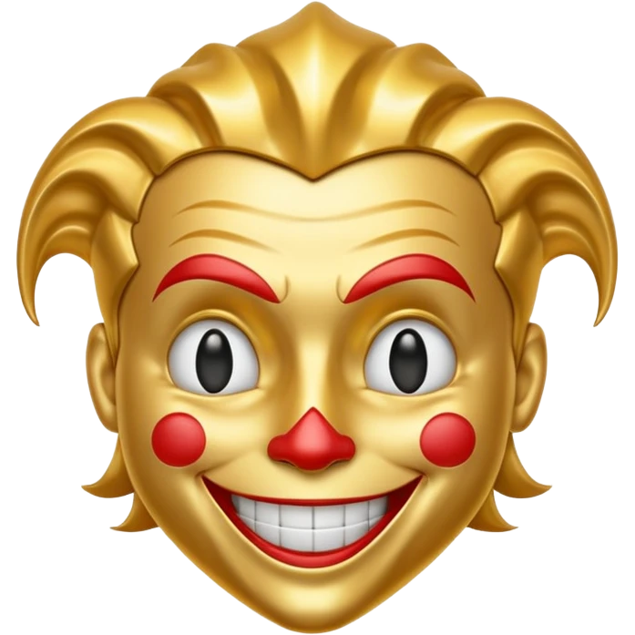 cute golden joker card emojis emoji