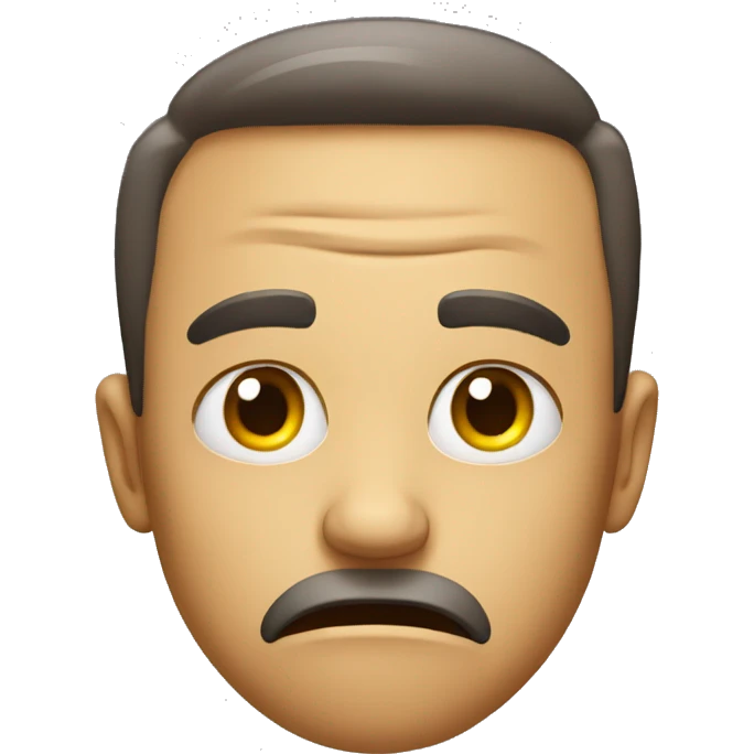 dissatisfied face emoji
