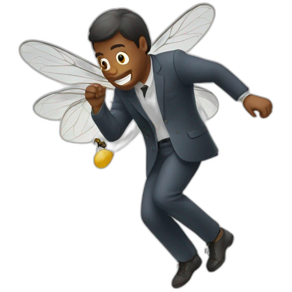 man swatting fly emoji