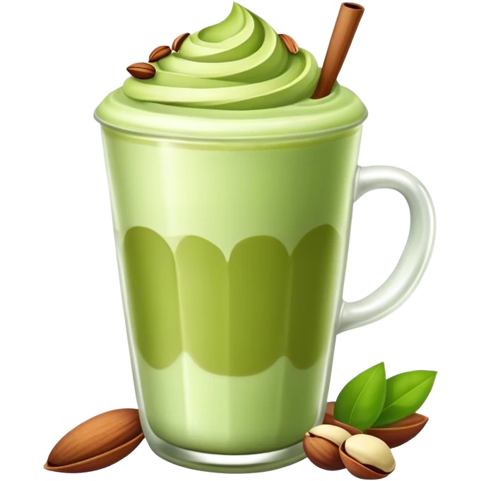 Pistachio Matcha Latte emoji