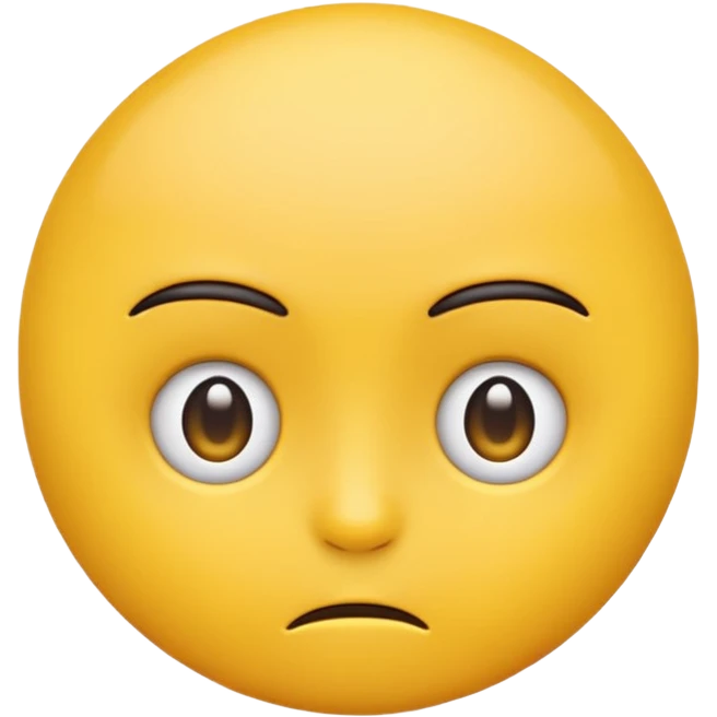 emoji with *NO* eyebrows staring into your soul  emoji