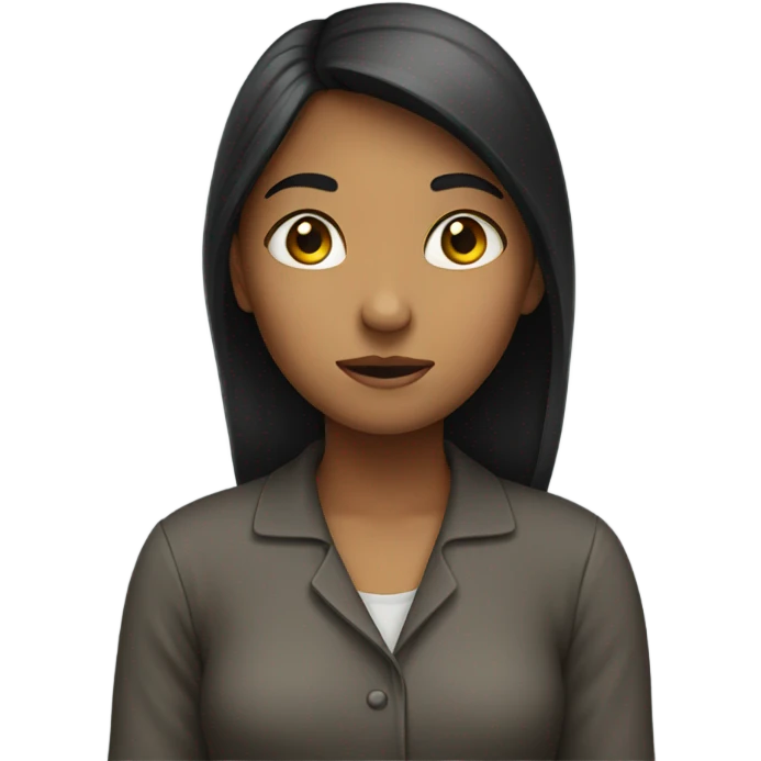 Girl standing awkwardly  emoji