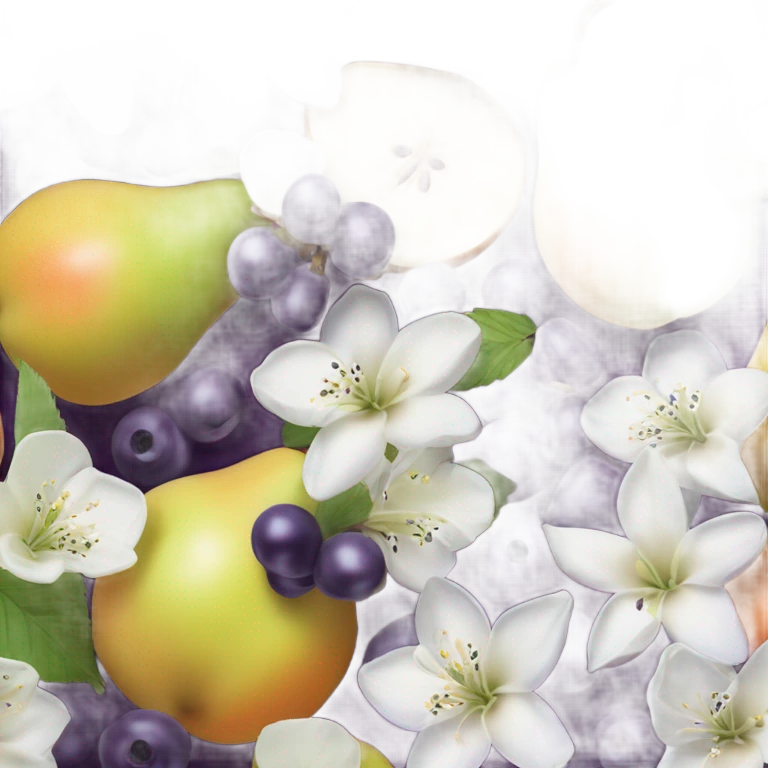 Top note: Blackcurrant, pear
Middle: Iris, Jasmine, orange blossom
Base note: praline, vanilla, patchouli
 emoji