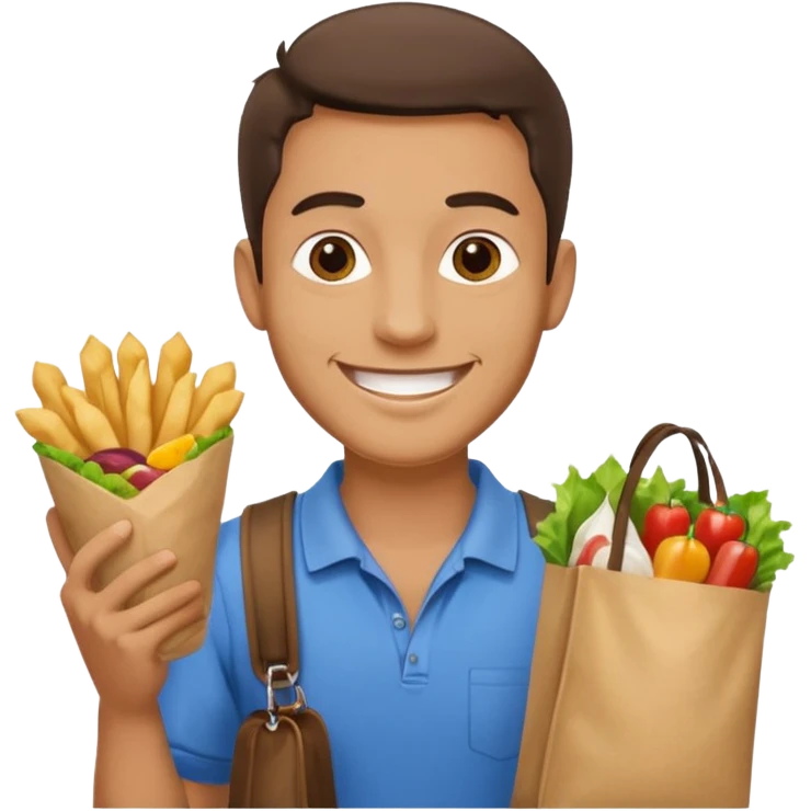 Street Food Shopper man  emoji