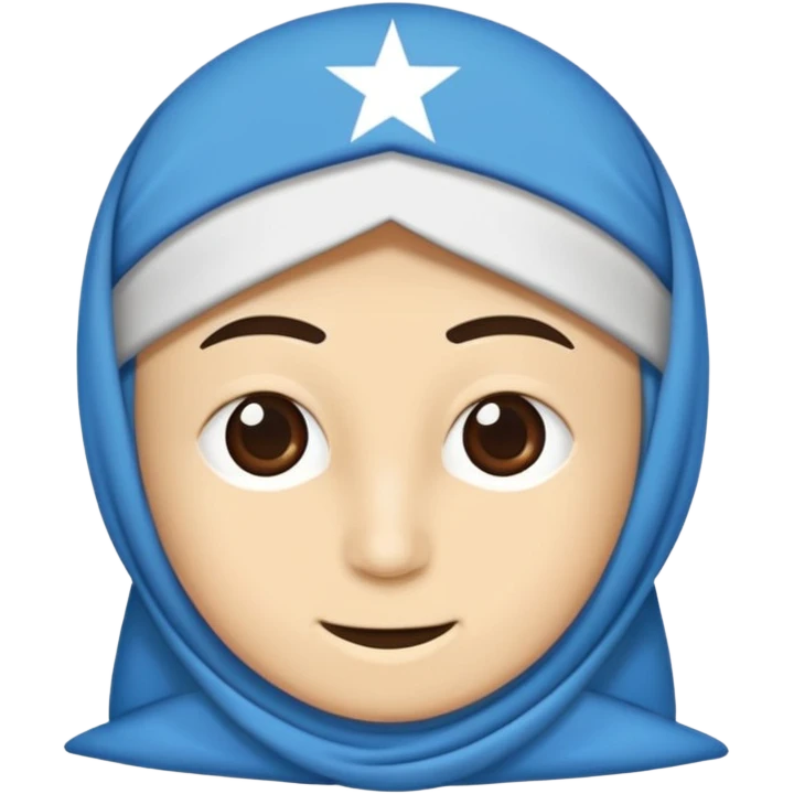 DOĞU TÜRKİSTAN BAYRAĞI (İNSANSIZ) AY VE YILDIZ MAVİ BAYRAK emoji