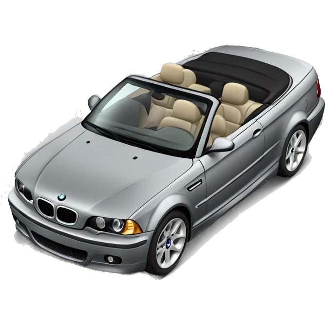 Grey BMW E46 convertible  emoji