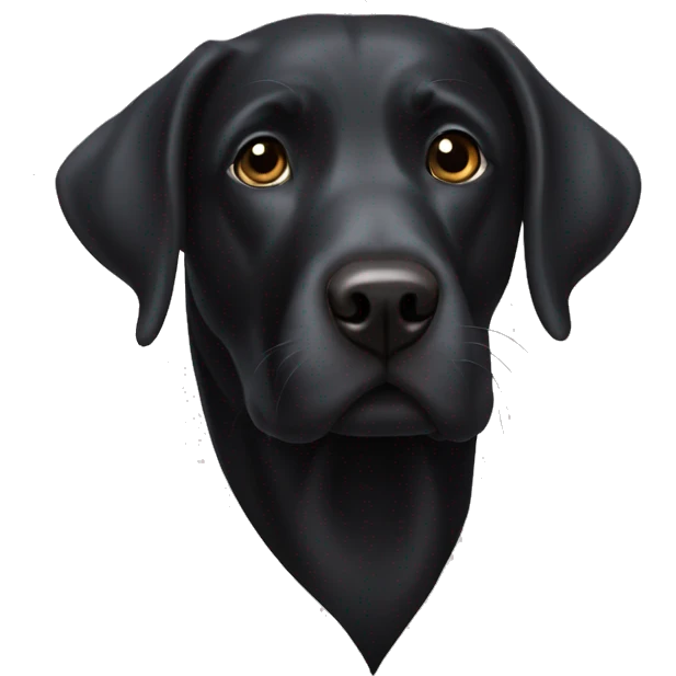 Black labrador Retriever  emoji