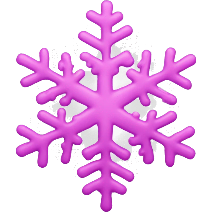 pink snowflake emoji