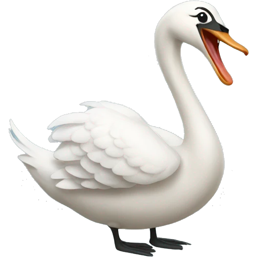 swan laughing emoji