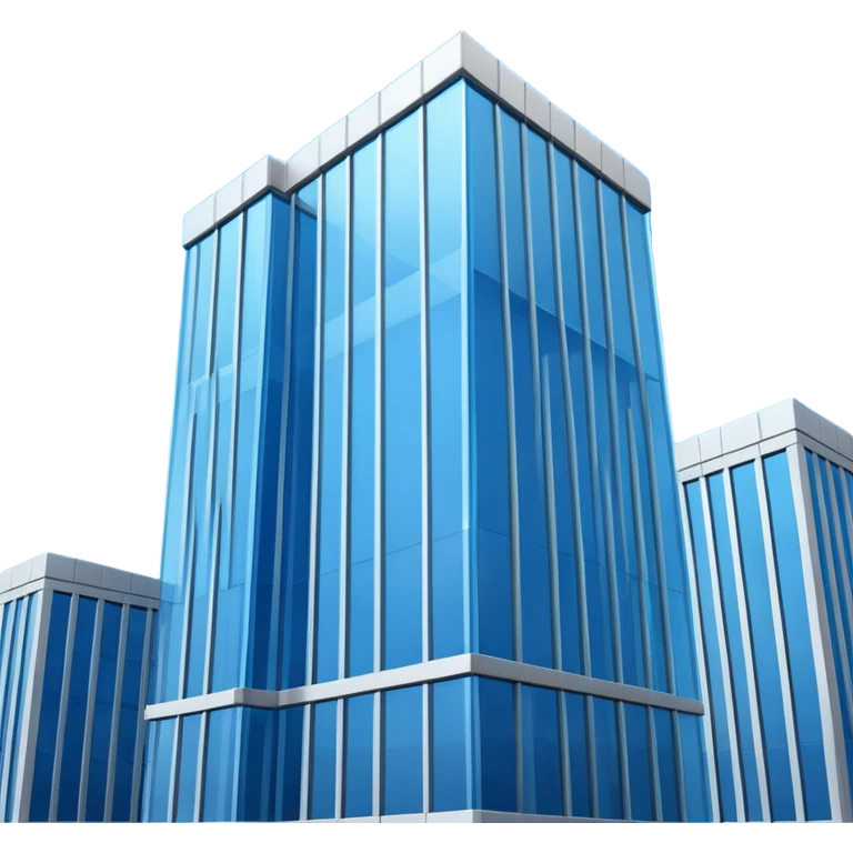 Blue bank building emoji