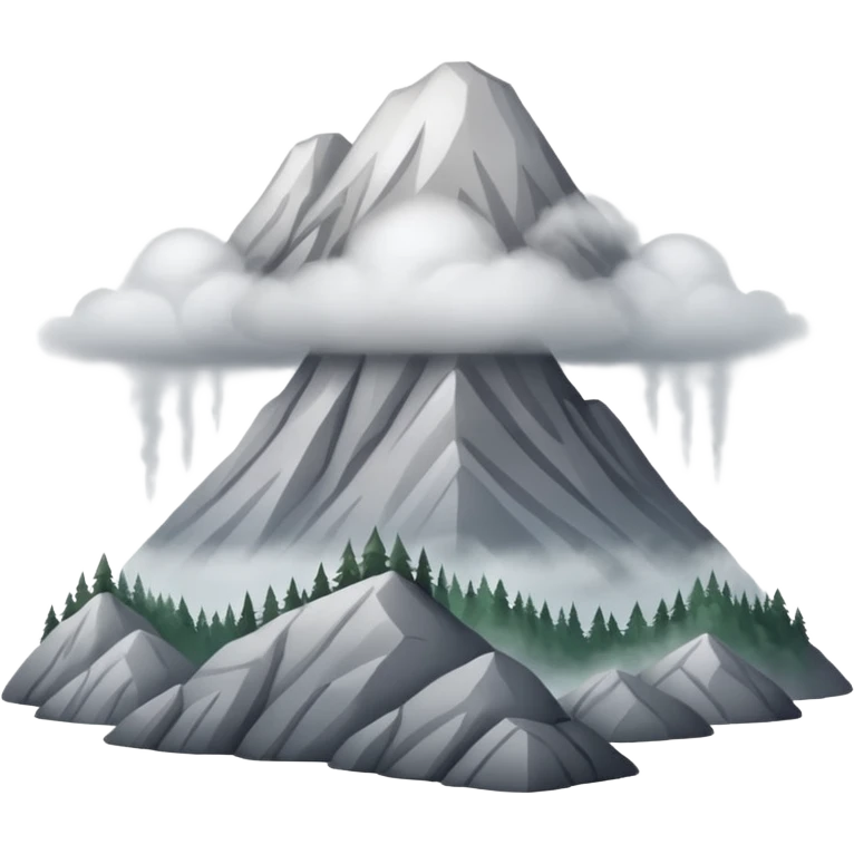 Like a  really foggy oregon mountain  emoji