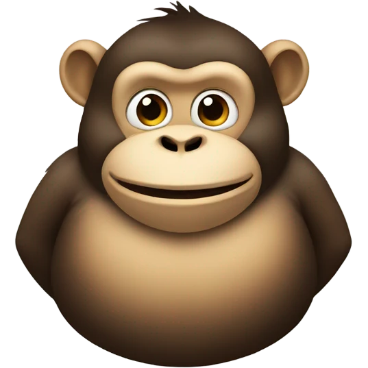 Fat monkey  emoji