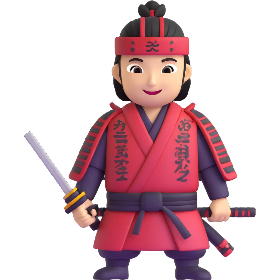 happy samurai emoji