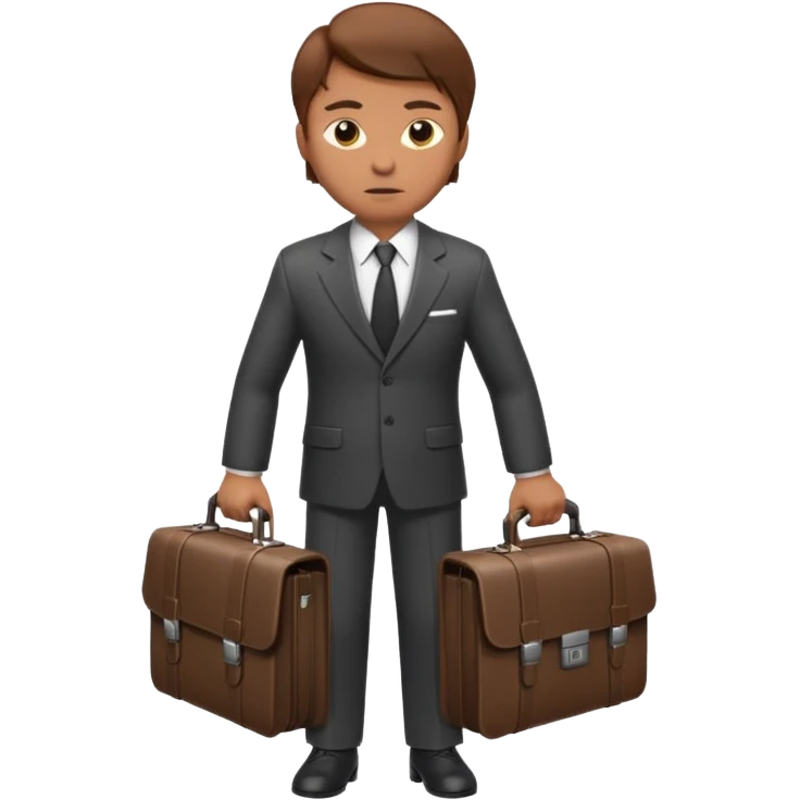 Spy with briefcase emoji