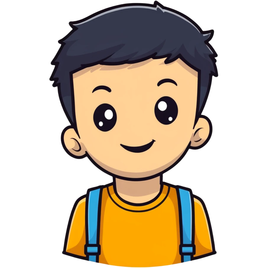 cheerful young boy emoji