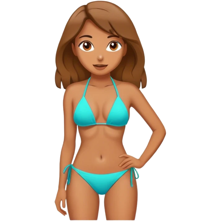 Women in bikini emoji
