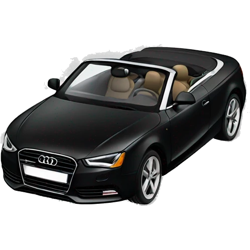 Black Audi convertible  emoji