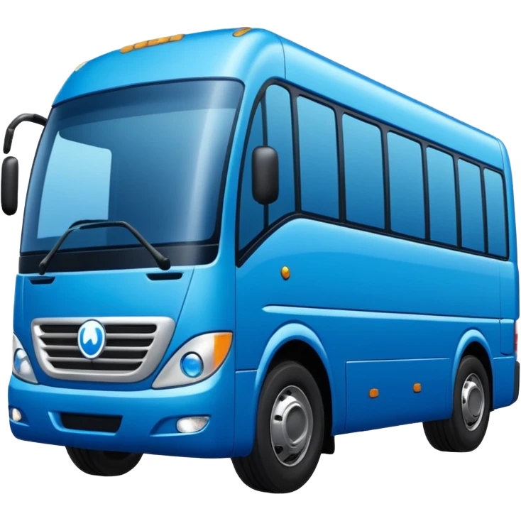 autobus para equipo azul  juton emoji