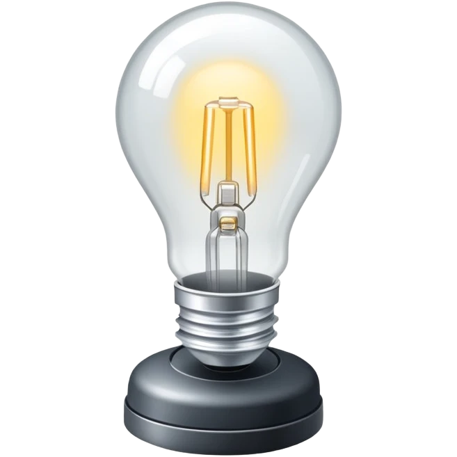 halogen lamp with bright white light emoji