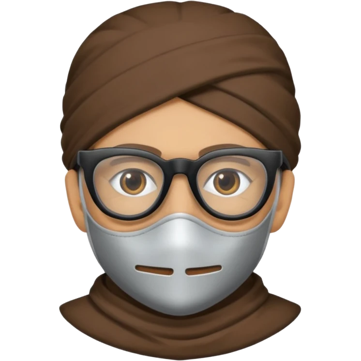 Face glasses grolzy bandit emoji