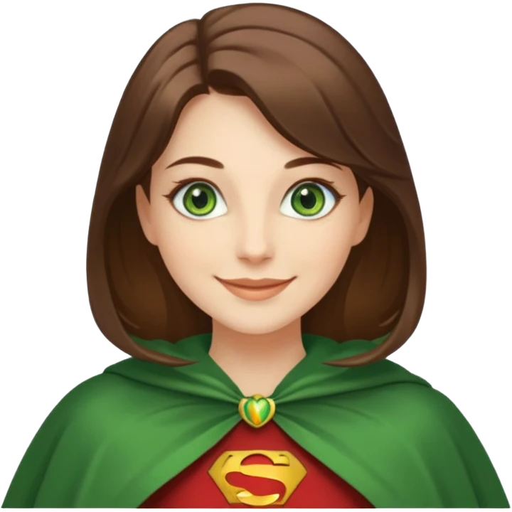 female hero for sustainability emoji