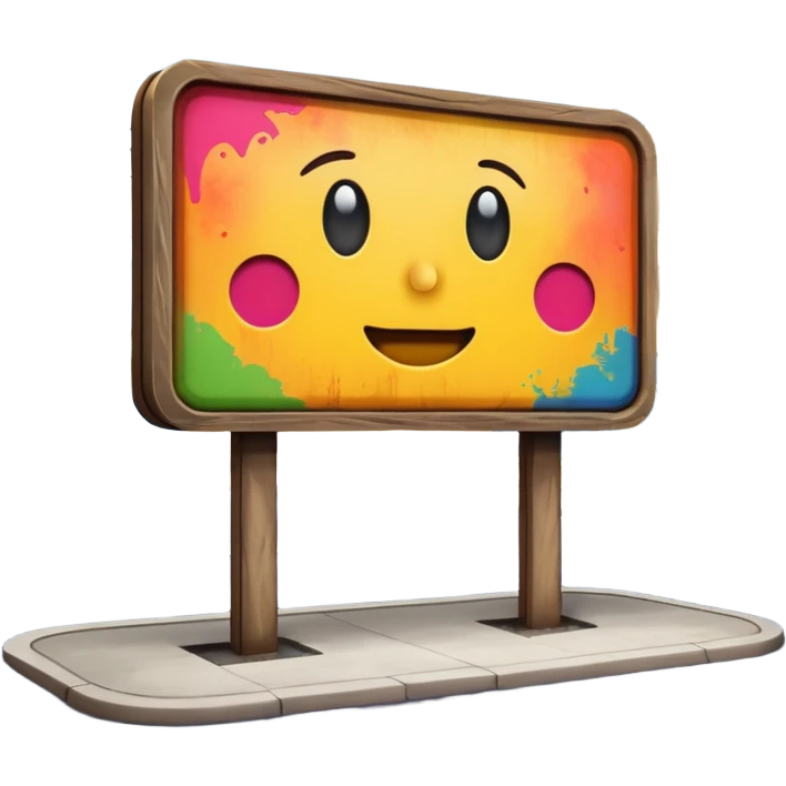 billboard on the street emoji