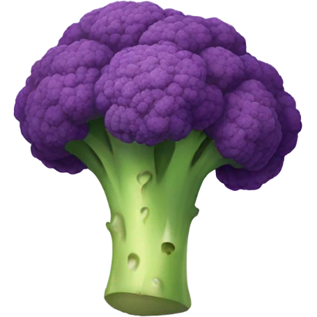 Purple broccoli  emoji