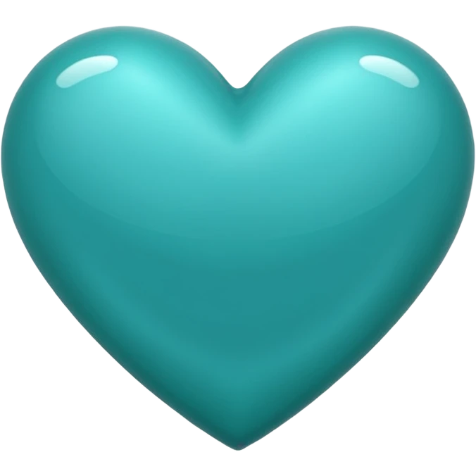 Ios Teal heart emoji emoji