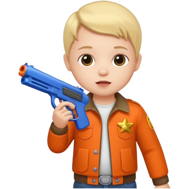 Baby with gun emoji
