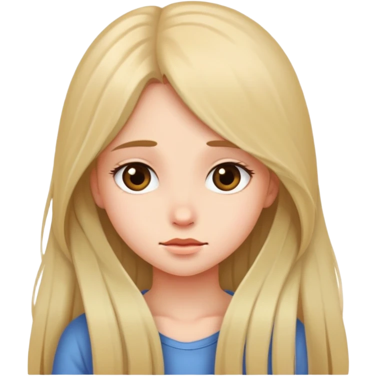 Shy girl  emoji