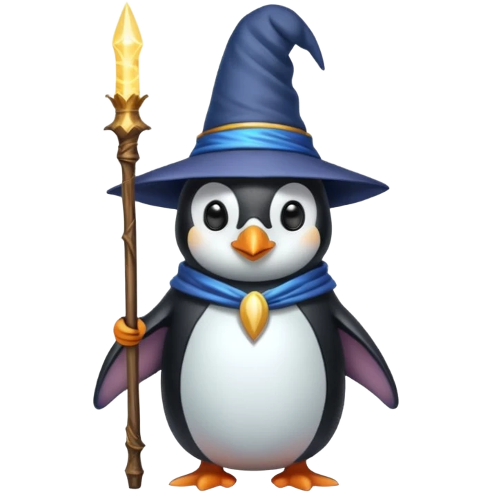 Penguin Wizard emoji