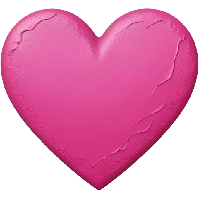 pink heart on canvas paint  emoji