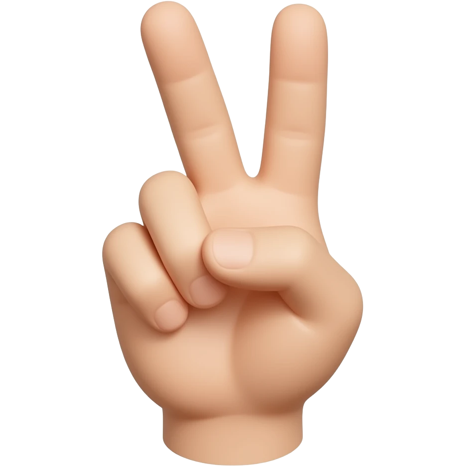 Peace sign emoji
